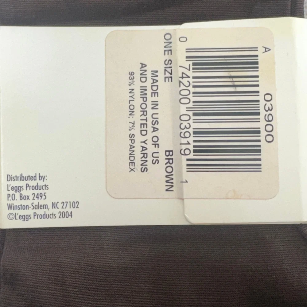Vintage L’eggs Wear Brown Microfiber Trouser Socks 2 Pair NOS Made in USA
